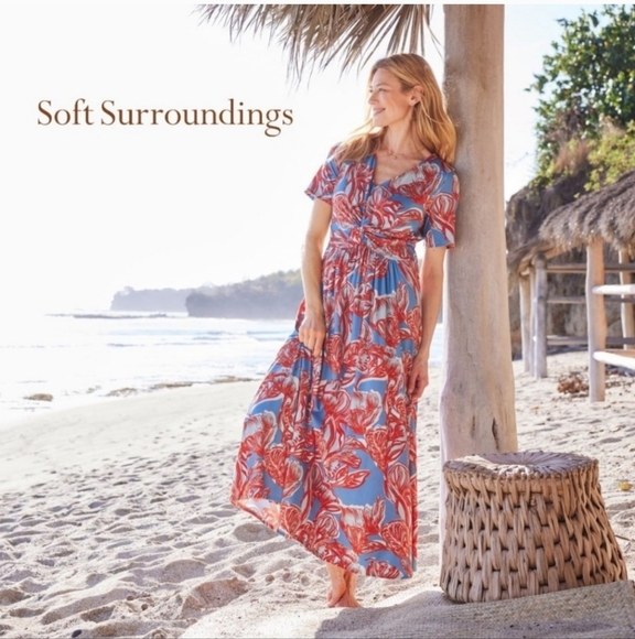 Soft Surroundings Dresses Soft Surrounding Spritzer Floral Maxi